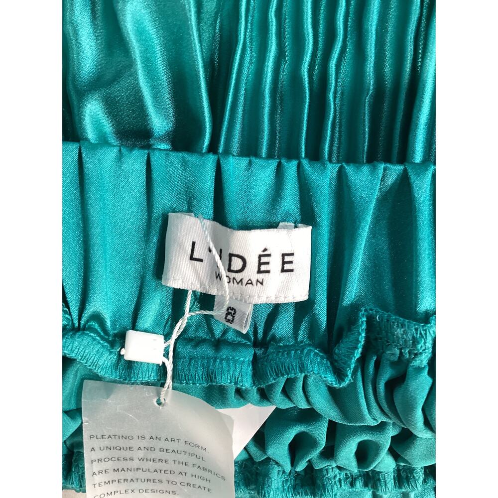 L'Idee 'Reveries' Green Plisse Top Size S - NWT - Picture 4 of 4